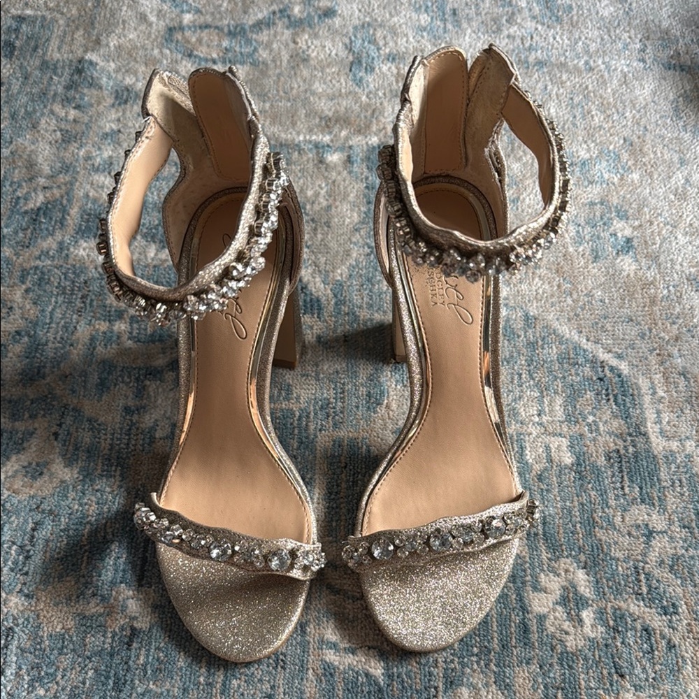 Elegant Silver Women's Heels